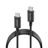 NGS ZYRO 60W-1 BLACK: Cable de Carga Rápida de USB C a USB C de 1m de longitud.