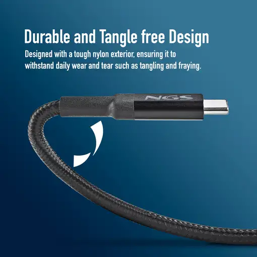 NGS KNOT-AC: Cable USB-A a USB-C. Transmisión de datos: 480 bps USB 2.0.