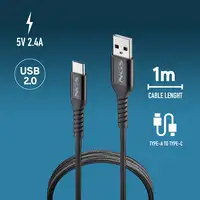 NGS KNOT-AC: Cable USB-A a USB-C. Transmisión de datos: 480 bps USB 2.0.