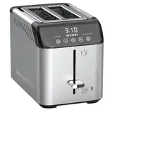 Magefesa Rise Digit 7 2 rebanada(s) 925 W Negro, Acero inoxidable