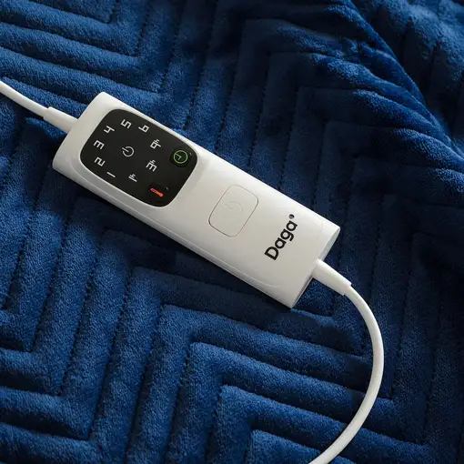 Manta eléctrica azul, 160x120 cm, Relax Suave Armonía DAGA