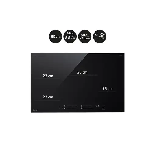 Placa de inducción CBIZ3035B LG