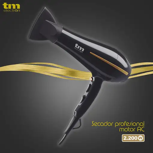 Secador de pelo negro TMHD126 TM ELECTRON