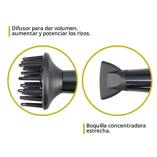 Secador de pelo negro TMHD126 TM ELECTRON