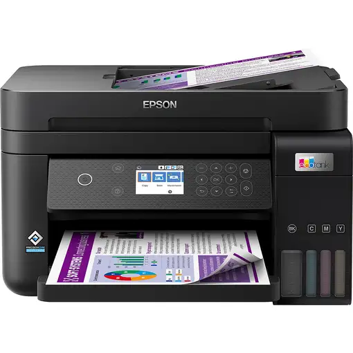 Epson EcoTank Impresora multifunción ET-3850 A4 con depósito de tinta, conexión Wi