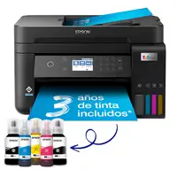 Epson EcoTank Impresora multifunción ET-3850 A4 con depósito de tinta, conexión Wi