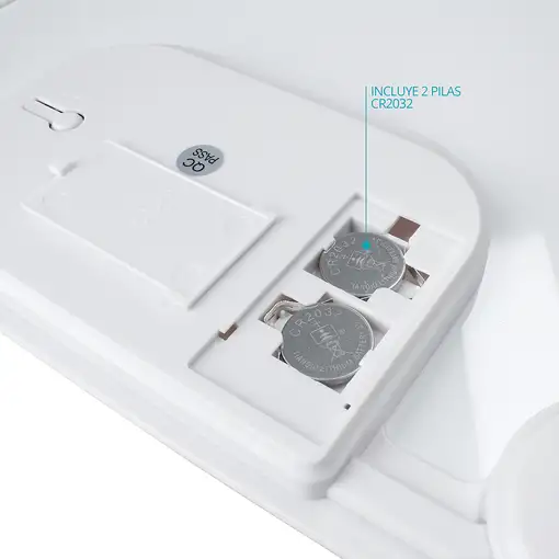 TM Electron TMPBS030 báscula de baño Plaza Blanco Báscula personal electrónica