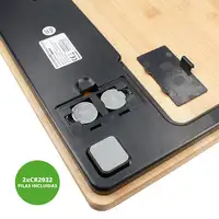 TM Electron TMPBS032 báscula de baño Plaza Blanco Báscula personal electrónica