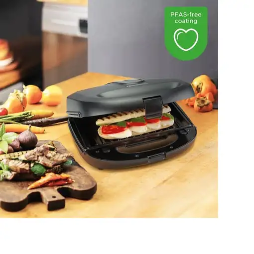 Bourgini 12.7113.00.00 parrilla eléctrica de contacto