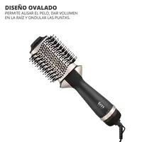 TM Electron TMHD102 Utensilio de peinado Cepillo de aire caliente Caliente Negro, TM Electron TMHD102 Utensilio de peinado Cepillo de aire caliente Caliente Negro,