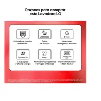 Lavadora carga frontal 9 kg 1400 RPM Gris F4X7009TBB.AEBQPWE.EEES.ES.C LG