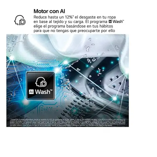 Lavadora carga frontal 9 kg 1400 RPM Gris F4X7009TBB.AEBQPWE.EEES.ES.C LG