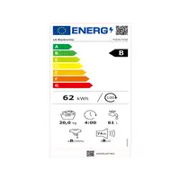 Lavadora carga frontal 20 kg 1000 RPM Negro F0P3CYV2E LG