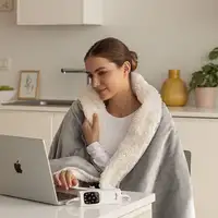 Manta eléctrica gris, 160x120 cm, Relax Suave Elegante DAGA