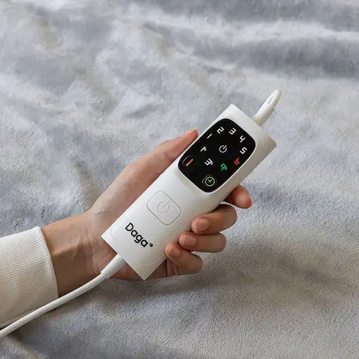 Manta eléctrica gris, 160x120 cm, Relax Suave Elegante DAGA