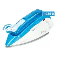 Plancha vapor-seco suela antiadherente 1000 W Azul TMPPL010 TM ELECTRON
