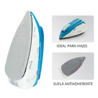 Plancha vapor-seco suela antiadherente 1000 W Azul TMPPL010 TM ELECTRON