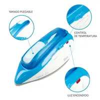 Plancha vapor-seco suela antiadherente 1000 W Azul TMPPL010 TM ELECTRON
