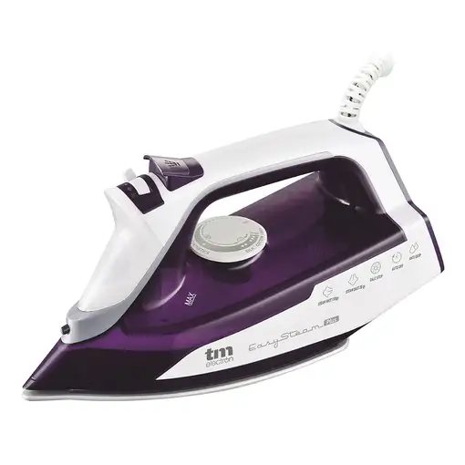 Plancha vapor-seco suela de cerámica 2400 W Púrpura TMPPL012 TM ELECTRON