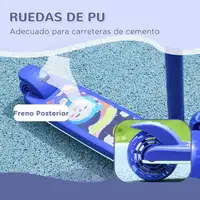 Patinete para Niños con 3 Ruedas 52x29x63-76cm Azul AIYAPLAY Patinete para Niños con 3 Ruedas 52x29x63-76cm Azul AIYAPLAY