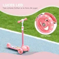 Patinete para Niños con 3 Ruedas 52x29x63-76cm Rosa AIYAPLAY Patinete para Niños con 3 Ruedas 52x29x63-76cm Rosa AIYAPLAY