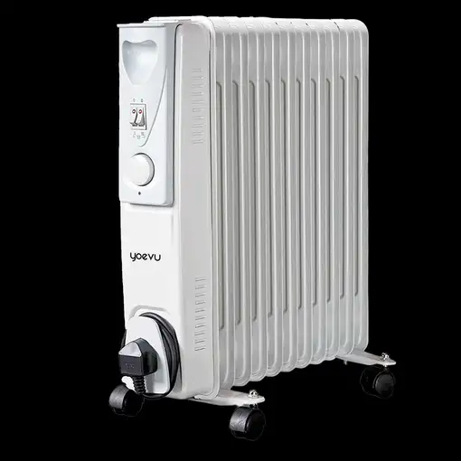 Yoevu-Radiador de aceite bajo consumo 11 elementos, 2500W, 3 potencias Yoevu-Radiador de aceite bajo consumo 11 elementos, 2500W, 3 potencias