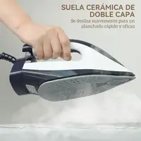 Centro de Planchado 2800W 100 g/min Función ECO Suela de Cerámica HOMCOM Centro de Planchado 2800W 100 g/min Función ECO Suela de Cerámica HOMCOM