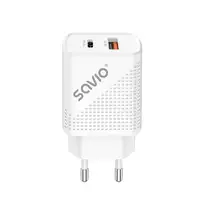 Savio LA-04 USB Type A & Type C Quick Charge Power Delivery 3.0 Indoor Smartphone,