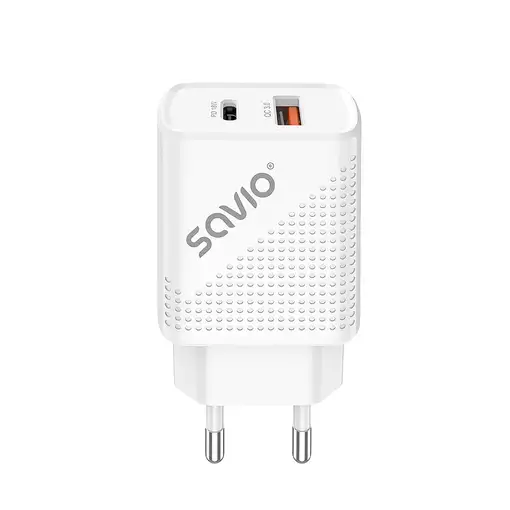 Savio LA-04 USB Type A & Type C Quick Charge Power Delivery 3.0 Indoor Smartphone,