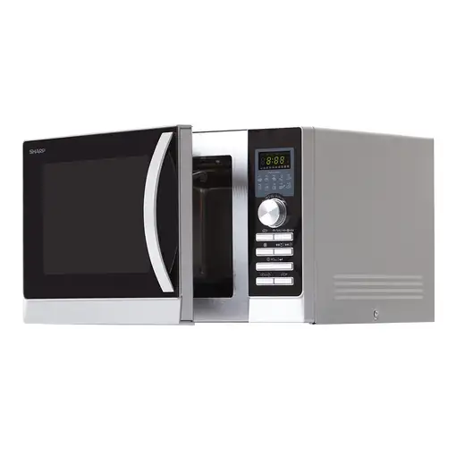 Sharp Home Appliances R843INW Plata Microondas combinado 25 L 900 W