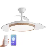 Yoevu EOS NATURE WIFI-Ventilador de techo luz led, DC, difusor haya, 6 velocidades