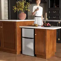 Mini Nevera Silenciosa 88 L Clase E Bajo Encimera Puerta Reversible Negro HOMCOM