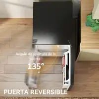 Mini Nevera Silenciosa 88 L Clase E Bajo Encimera Puerta Reversible Negro HOMCOM