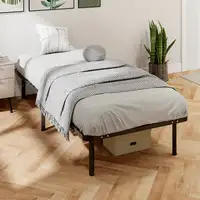 Somier 90x190 cm Altura 26 cm Estructura de Cama con Almacenaje Debajo HOMCOM