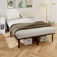 Somier 140x190 cm Altura 26 cm Estructura de Cama con Almacenaje Debajo HOMCOM