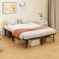 Somier 140x190 cm Altura 26 cm Estructura de Cama con Almacenaje Debajo HOMCOM