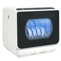 Lavavajillas de Encimera con 5+1 Programas Depósito de Agua de 6L HOMCOM Lavavajillas de Encimera con 5+1 Programas Depósito de Agua de 6L HOMCOM