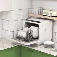 Lavavajillas de Encimera con 5+1 Programas Depósito de Agua de 6L HOMCOM Lavavajillas de Encimera con 5+1 Programas Depósito de Agua de 6L HOMCOM