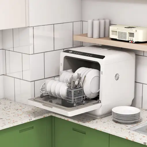 Lavavajillas de Encimera con 5+1 Programas Depósito de Agua de 6L HOMCOM