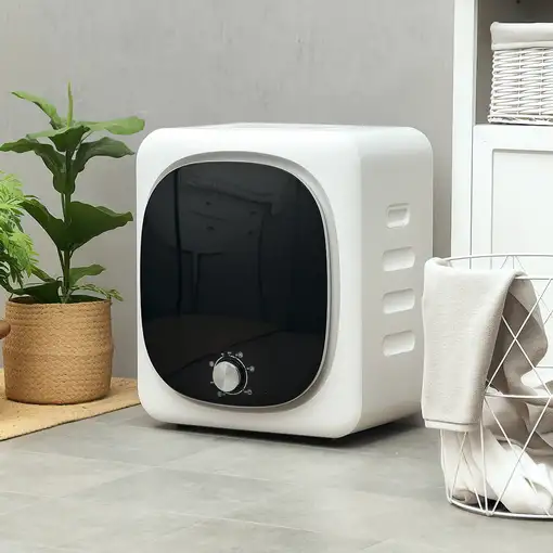 Secadora de Evacuación 4 KG 800W Función Antiarrugas Blanco HOMCOM