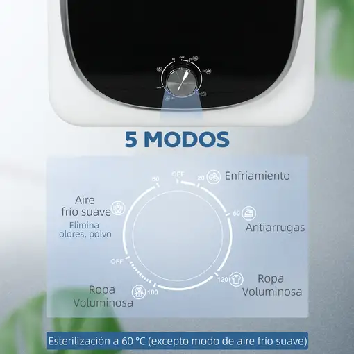 Secadora de Evacuación 4 KG 800W Función Antiarrugas Blanco HOMCOM