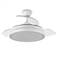 Yoevu Espartan - Ventilador de techo con luz led, motor DC, wifi, 6 velocidades Yoevu Espartan - Ventilador de techo con luz led, motor DC, wifi, 6 velocidades