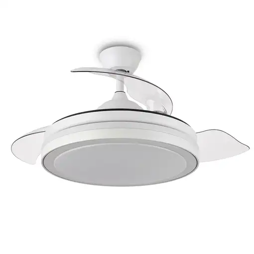 Yoevu Espartan - Ventilador de techo con luz led, motor DC, wifi, 6 velocidades Yoevu Espartan - Ventilador de techo con luz led, motor DC, wifi, 6 velocidades
