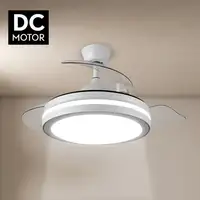 Yoevu Espartan - Ventilador de techo con luz led, motor DC, wifi, 6 velocidades Yoevu Espartan - Ventilador de techo con luz led, motor DC, wifi, 6 velocidades