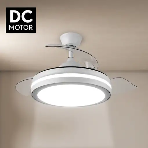 Yoevu Espartan - Ventilador de techo con luz led, motor DC, wifi, 6 velocidades