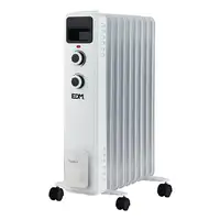 EDM 07124 Interior Blanco 2000 W Radiador de aceite eléctrico EDM 07124 Interior Blanco 2000 W Radiador de aceite eléctrico
