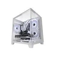 Mars Gaming MC-3CM, Caja Gaming MicroATX, Vista Panorámica 3D con Triple Cristal T
