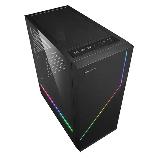 Sharkoon RGB FLOW Midi Tower Negro