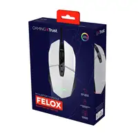 Trust GXT 109W Felox ratón Juego mano derecha USB tipo A Óptico 6400 DPI