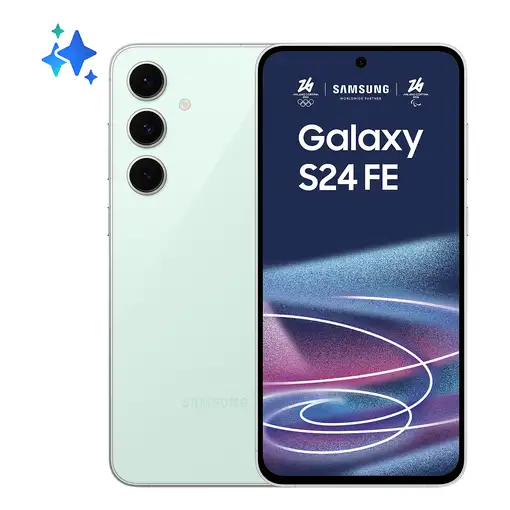 Smartphone Samsung Galaxy S24 FE(6.7'') 5G 128GB/8GB RAM Color menta SAMSUNG